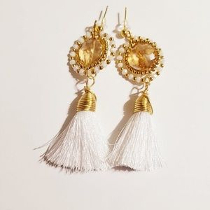 Tassel earrings, 100-% handmade